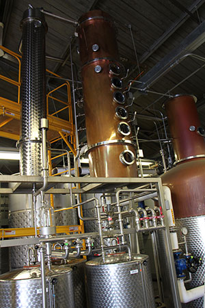 the still at Mountain Laurel Spirits